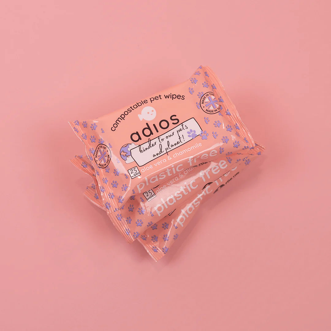Adios Compostable Pet Wipes