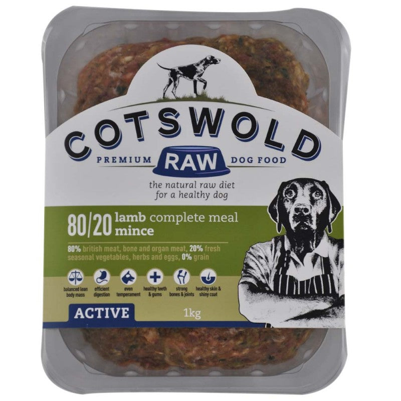 Cotswold Raw - Active 80/20 Lamb Complete Mince 1kg