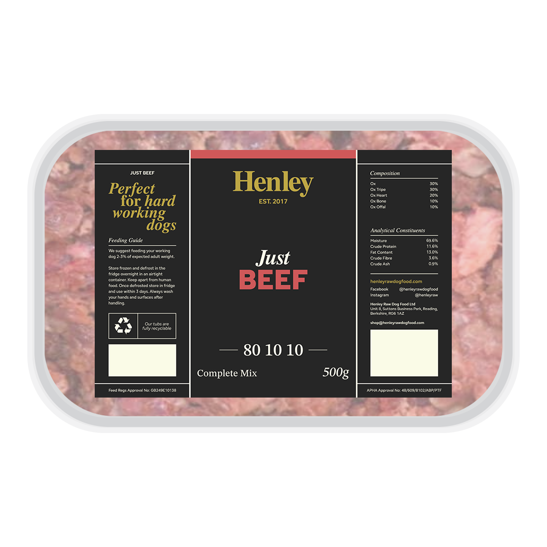 Henley Raw - Just Beef 80:10:10 500g