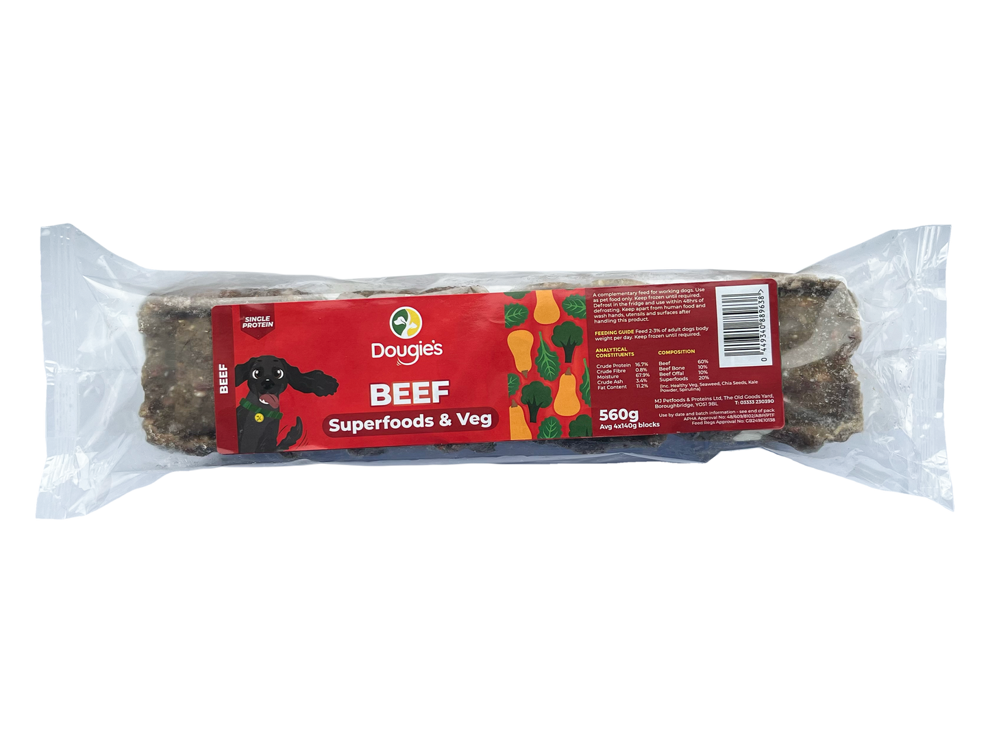 Dougies - Pure Beef with Superfood 560g