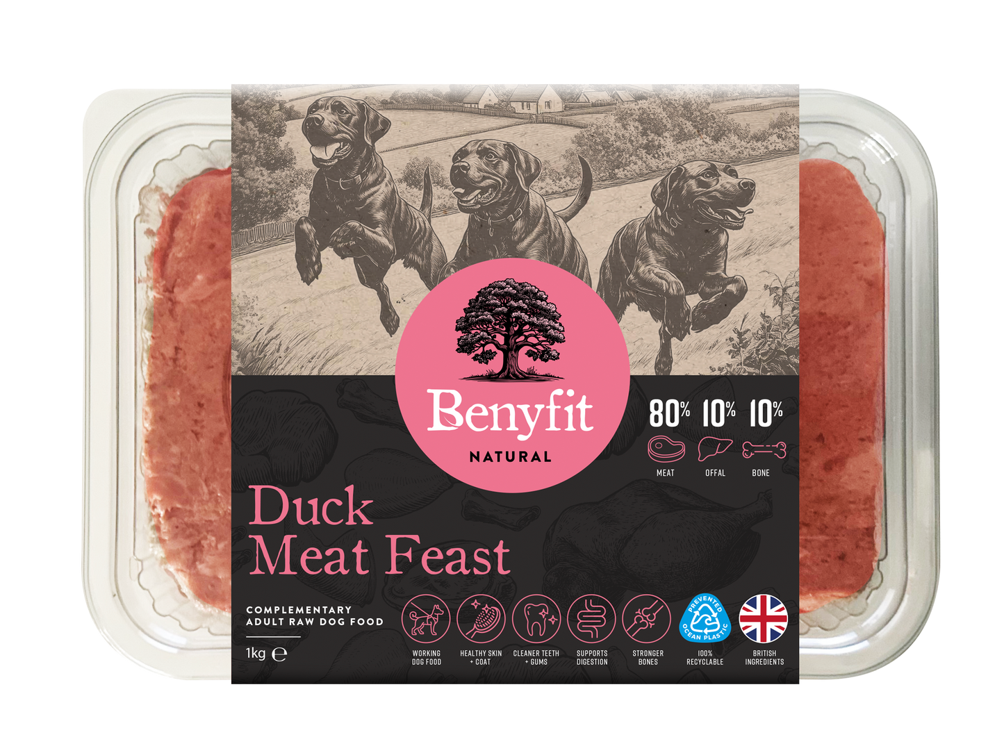 Benyfit Natural - Duck Meat Feast 80:10:10 1kg