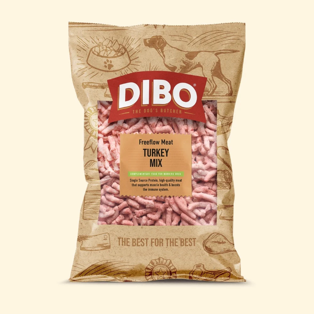 Dibo - Turkey Mix 80:10:10 Freeflow Mince 1kg