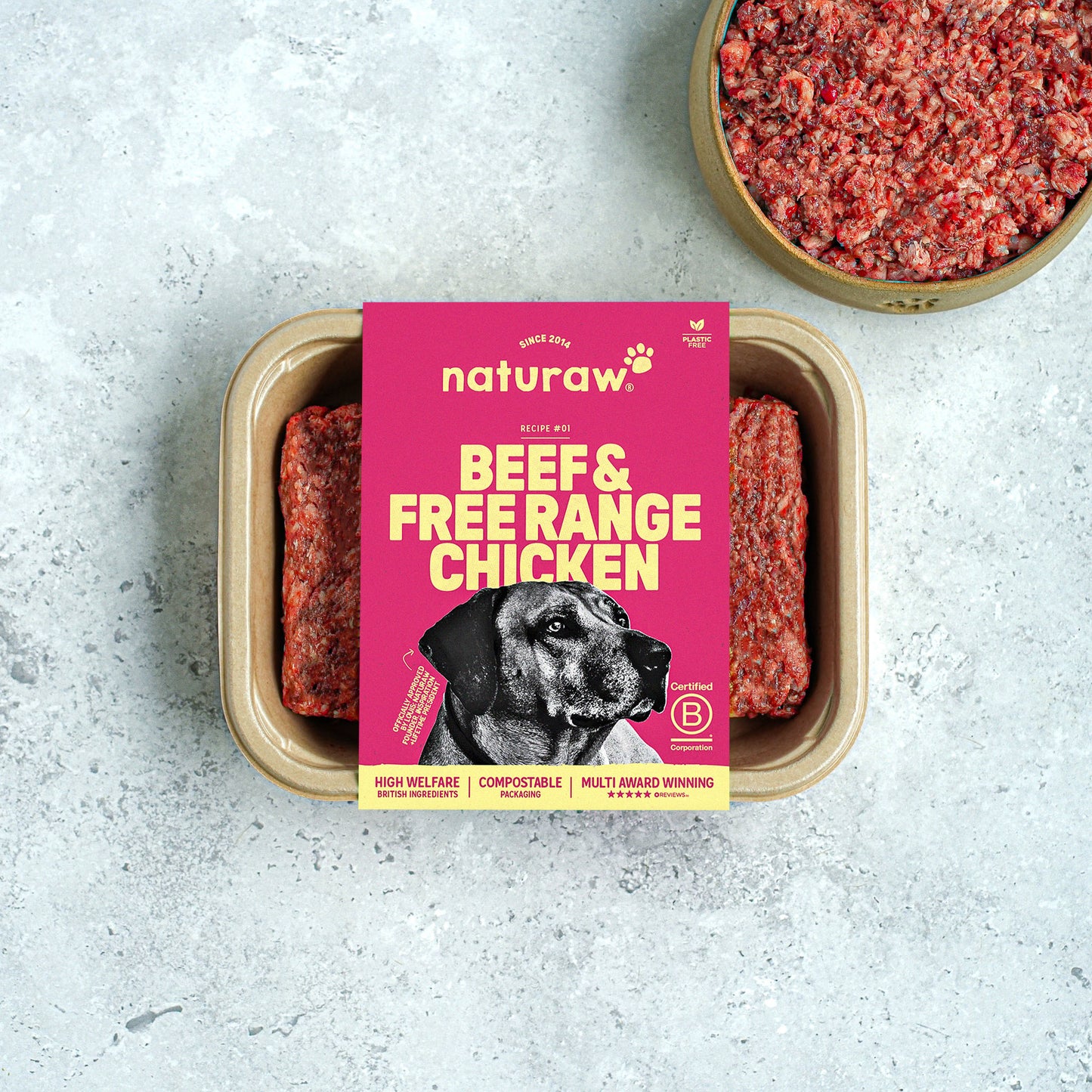 Naturaw - Beef & Free Range Chicken 80:10:10 500g