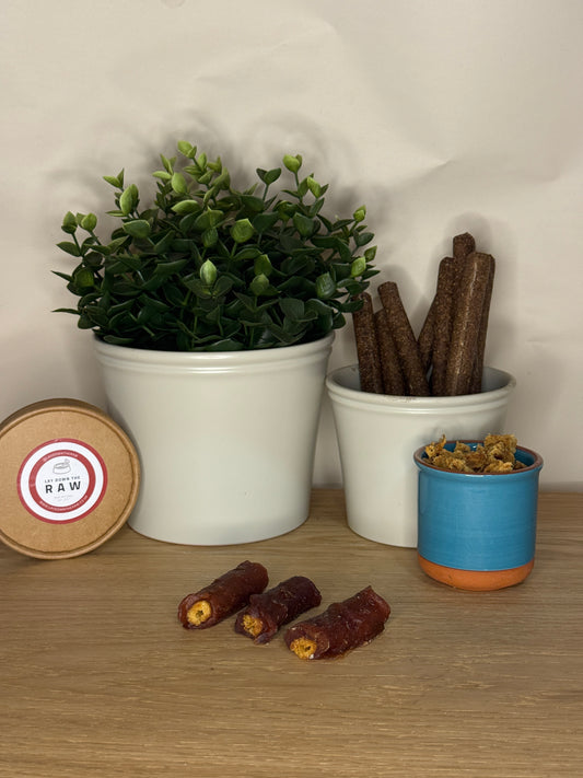 Rabbit Wrapped Rice Tubes