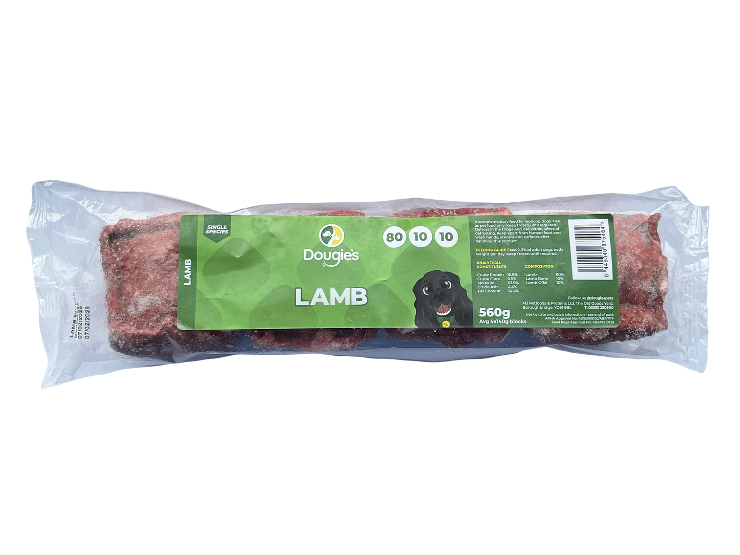Dougies - Lamb 80:10:10 560g
