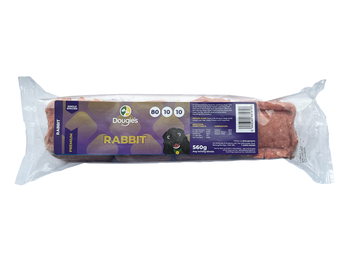 Dougies - Rabbit 80:10:10 560g