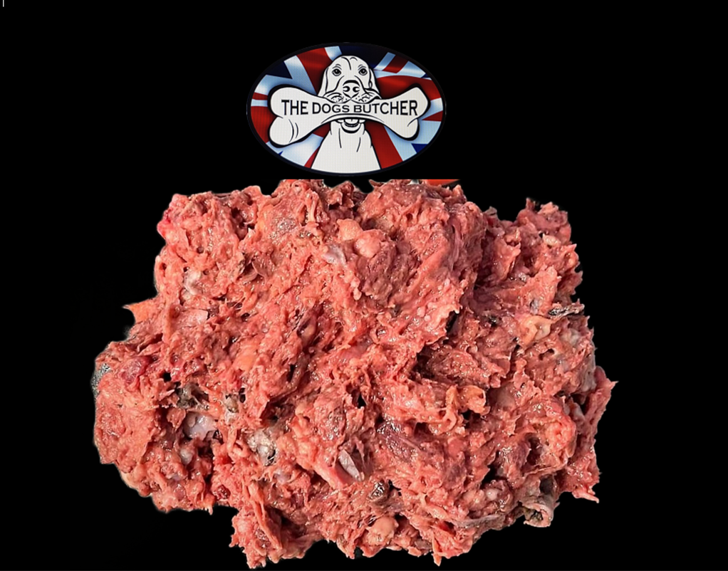 The Dog's Butcher - Salmon & Wild Venison with Lamb Offal 80:10:10 Mince 1kg