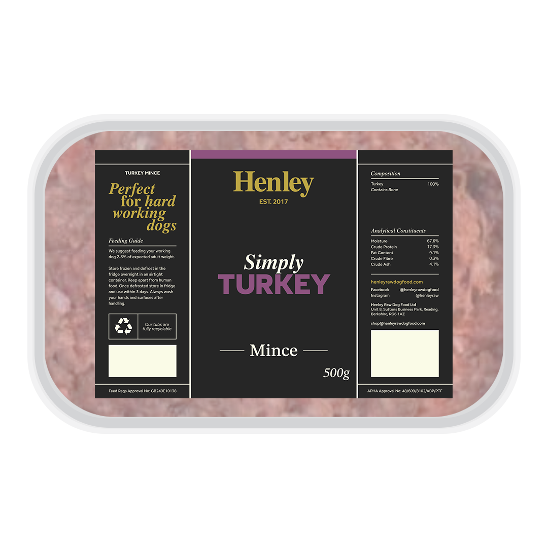 Henley Raw - Simply Turkey Mince 500g