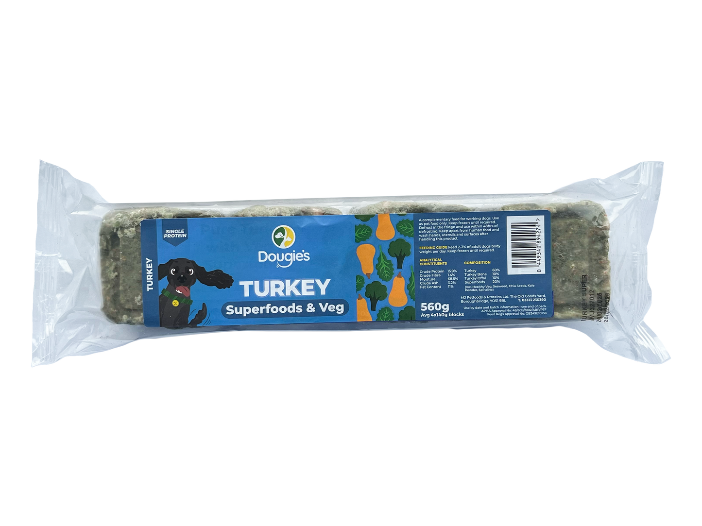 Dougies - Turkey with Superfood 560g