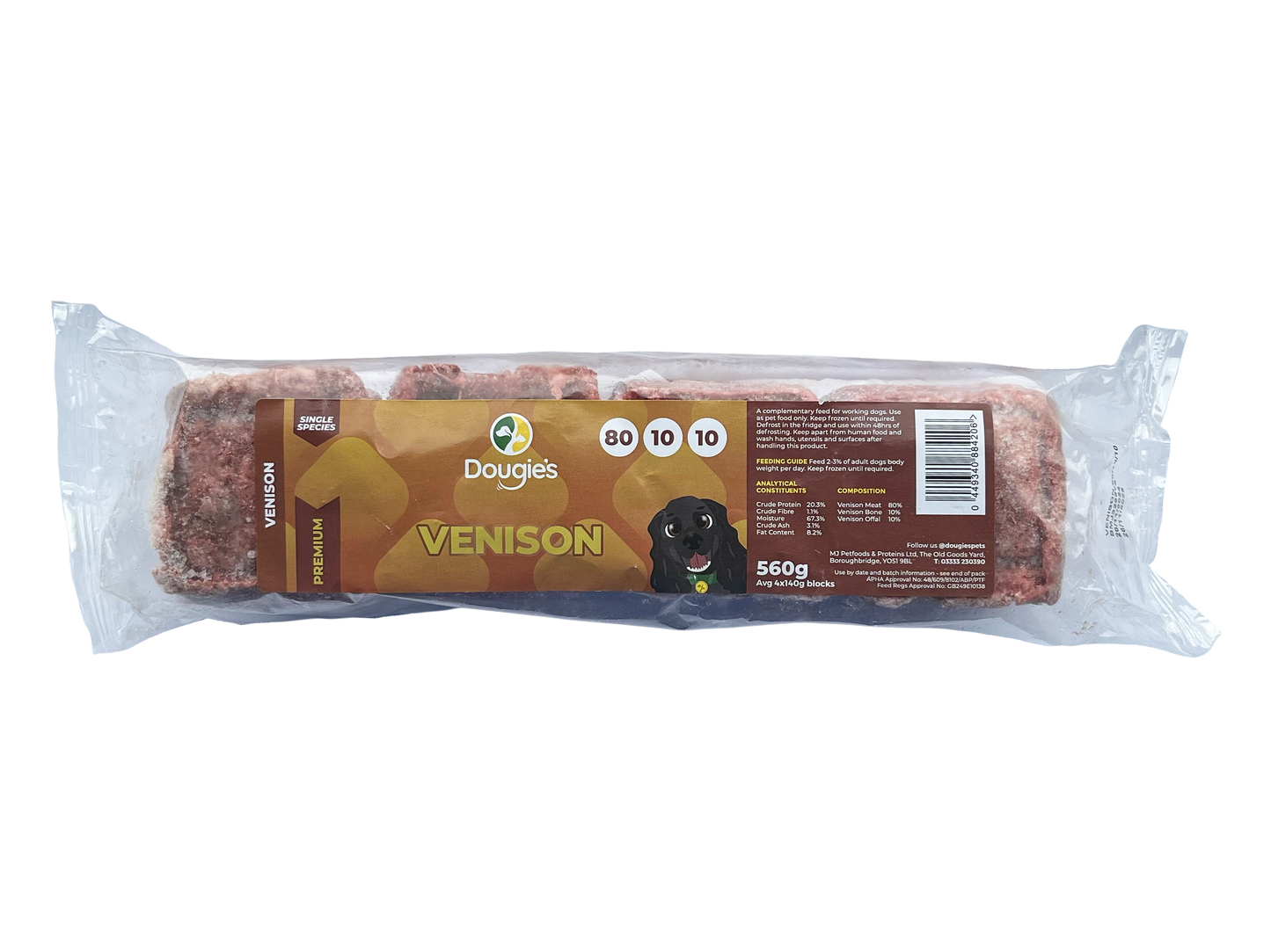 Dougies - Venison 80:10:10 560g