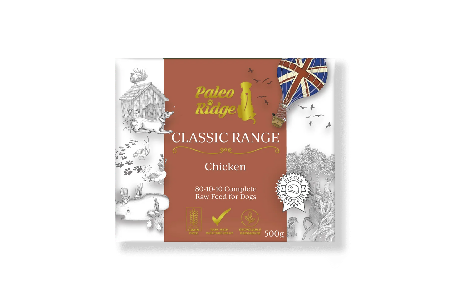 Paleo Ridge - Classic Chicken 80:10:10 Mince 500g