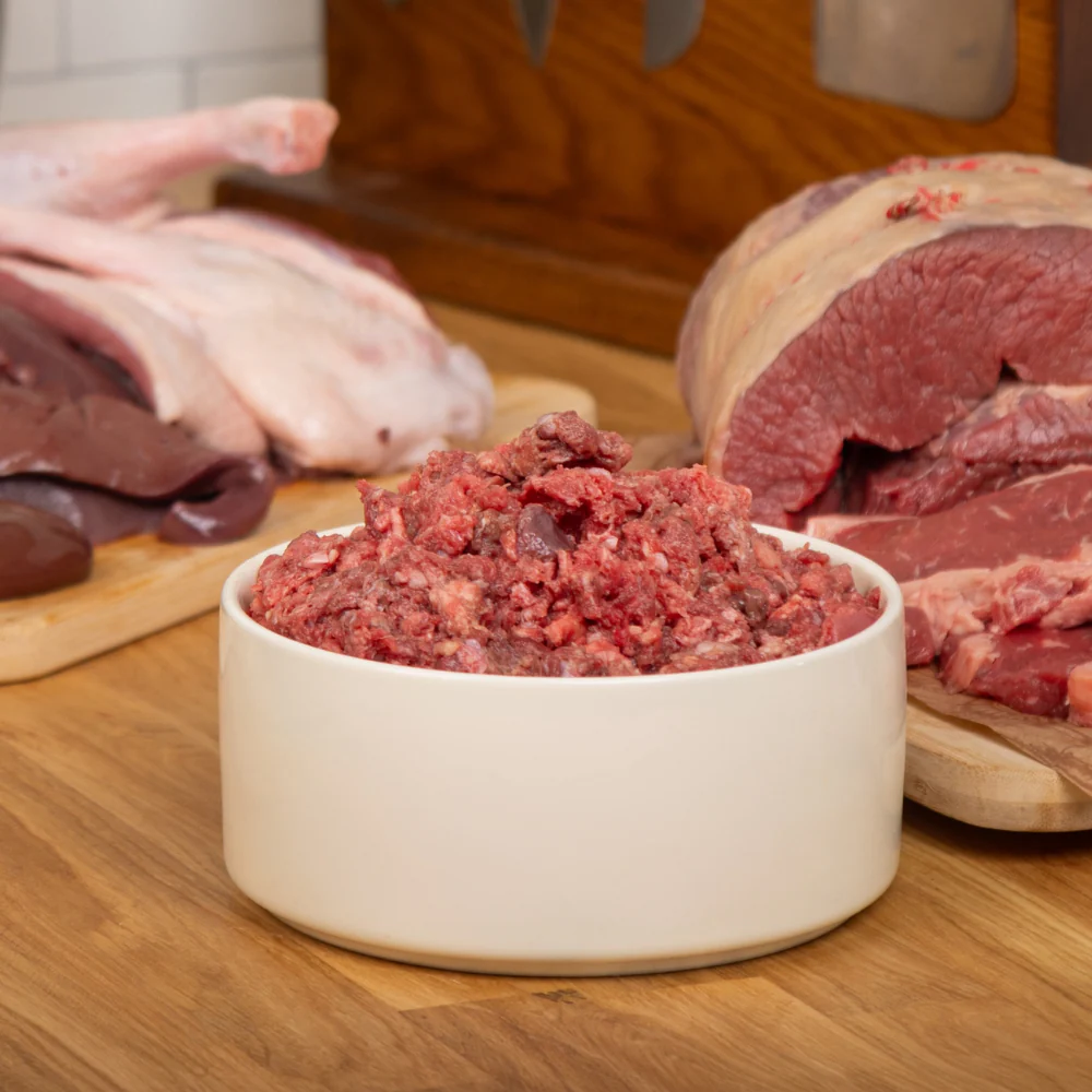 The Dog's Butcher - Ox (Beef) Mince with Duck 80:10:10 Mince 1kg