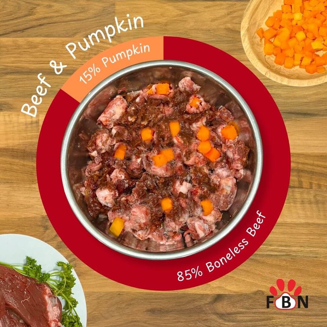 FBN - Beef & Pumpkin (Boneless) 1kg