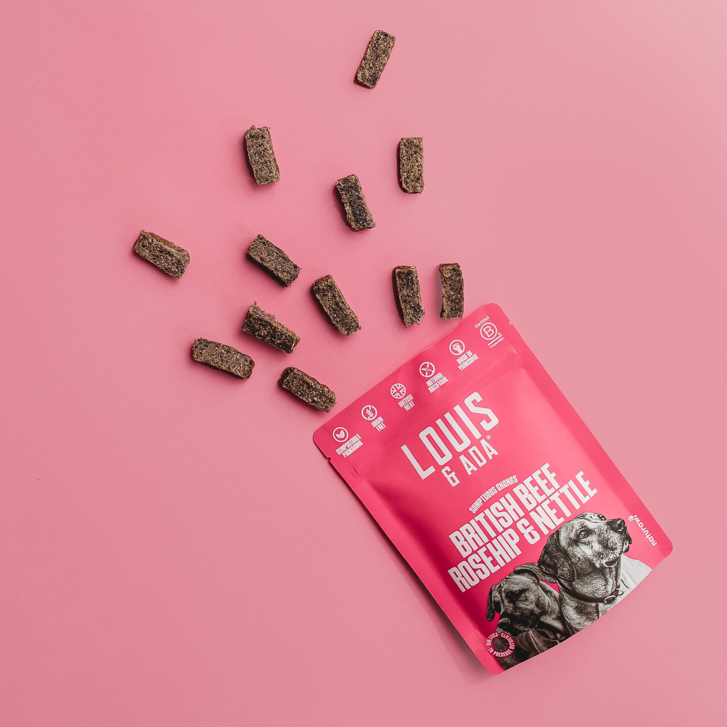 Louis & Ada - British Beef, Rosehip & Nettle Sumptuous Chunks