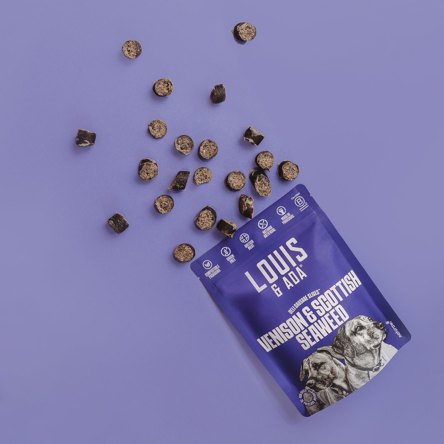Louis & Ada - Venison & Scottish Seaweed Deli Sausage Slices