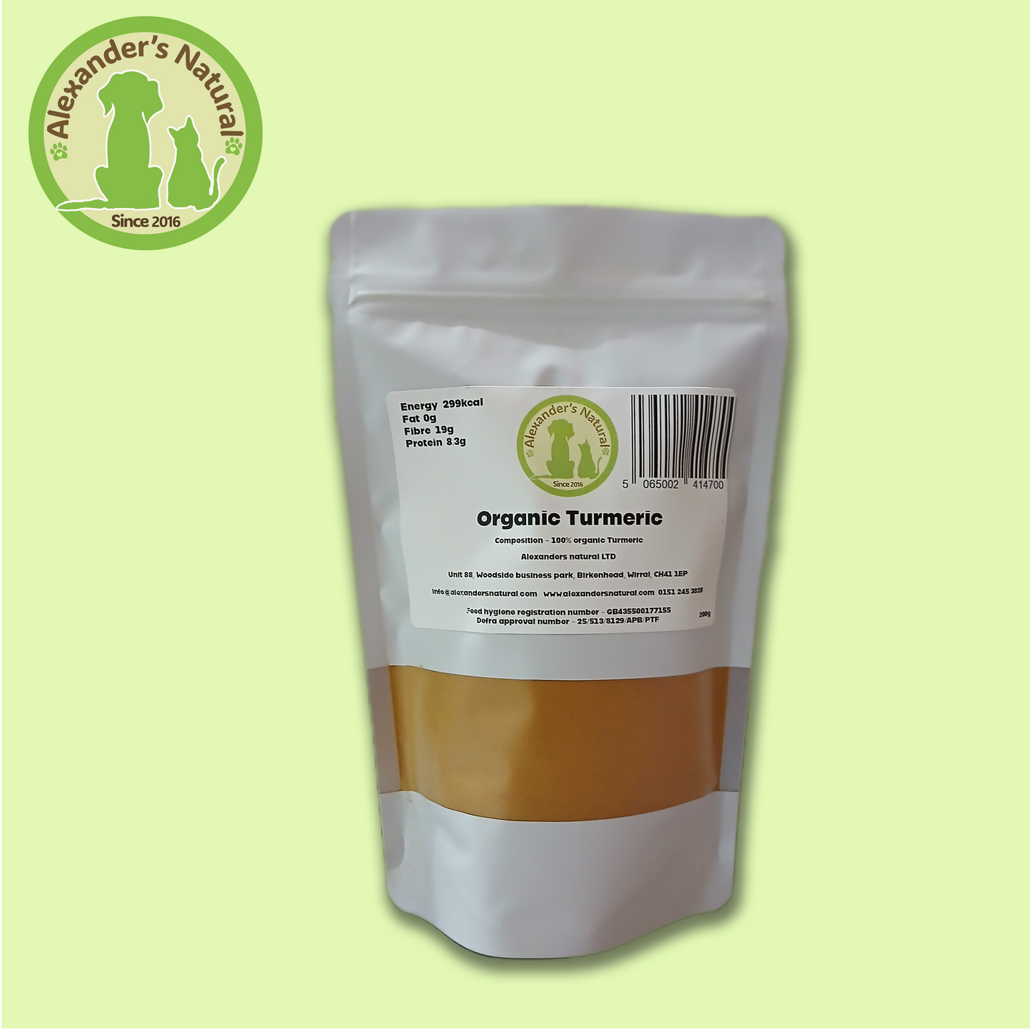 Organic Turmeric Powder 200g 🫚💛🌿🍠