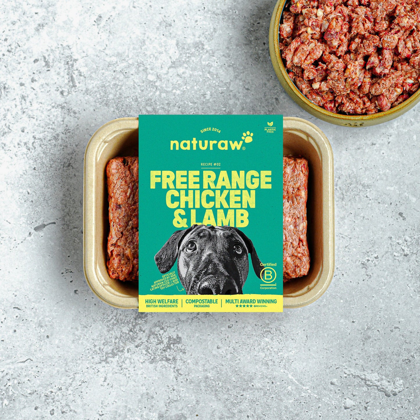 Naturaw - Free Range Chicken & Lamb 80:10:10 500g