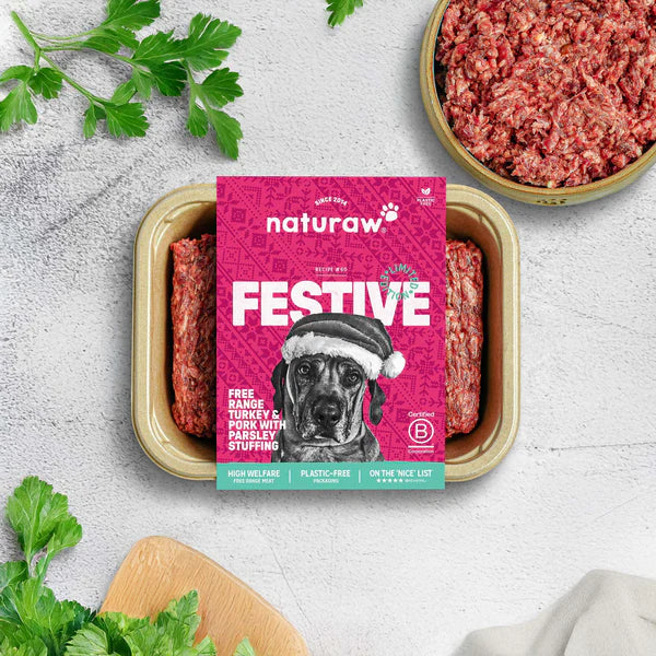 Naturaw Original - Festive Christmas Free Range (Pork, Turkey & Parsley) 80:10:10 Mince 500g