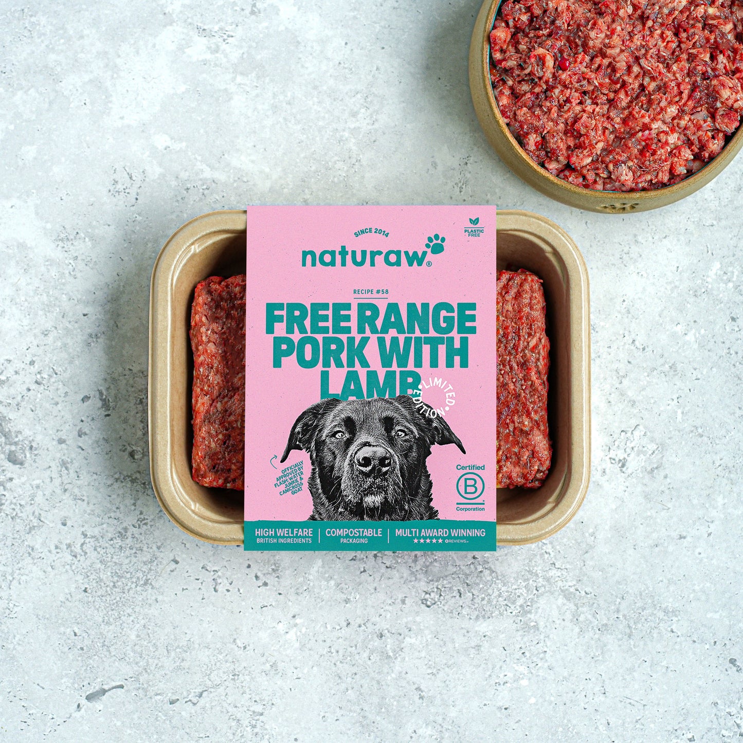 Naturaw - Free Range Pork with Lamb 80:10:10 500g