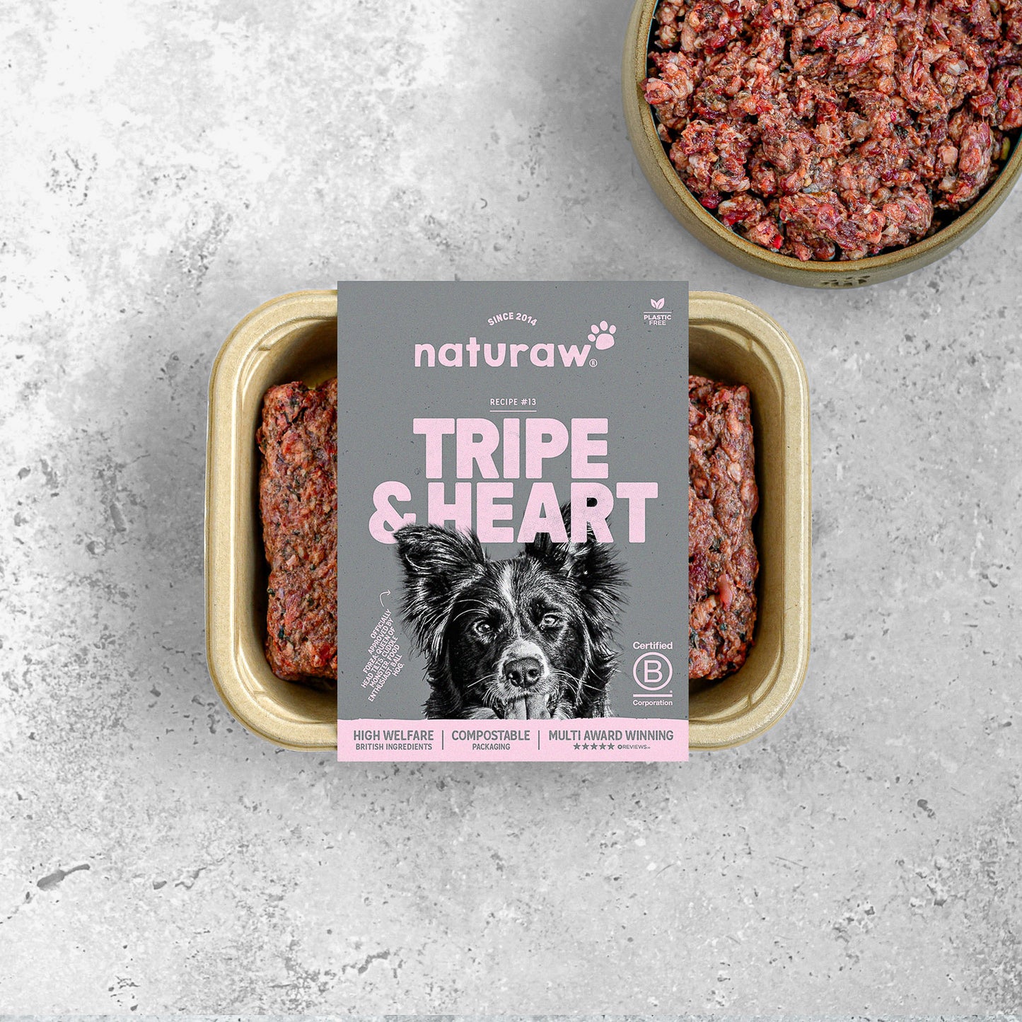 Naturaw - Tripe & Heart 80:10:10 500g