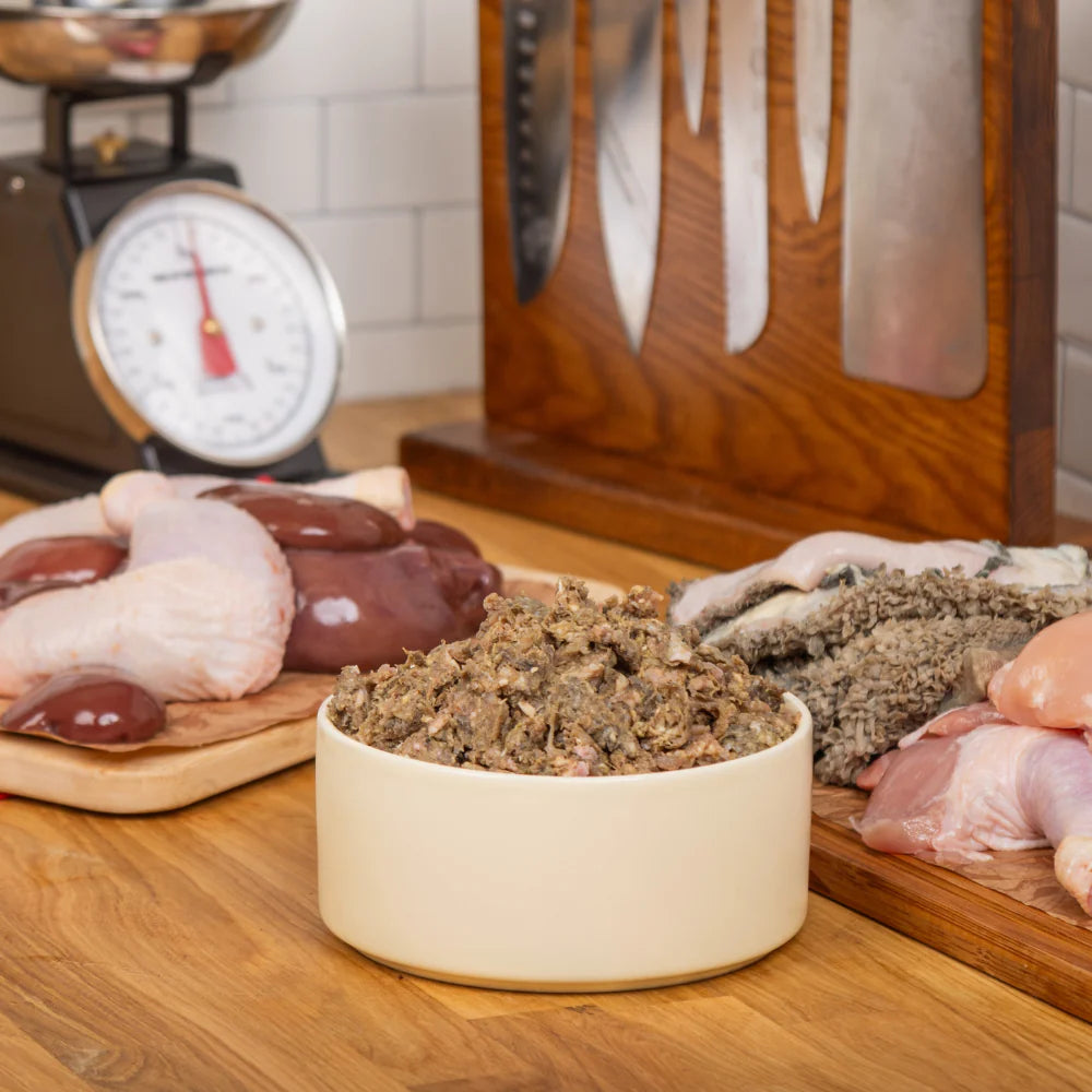 The Dog's Butcher - Puppy Ox Tripe with Chicken 80:10:10 Mince 1kg