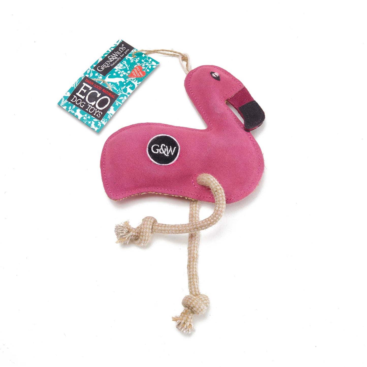 Floyd the Flamingo - Green & Wilds Eco Dog Toy