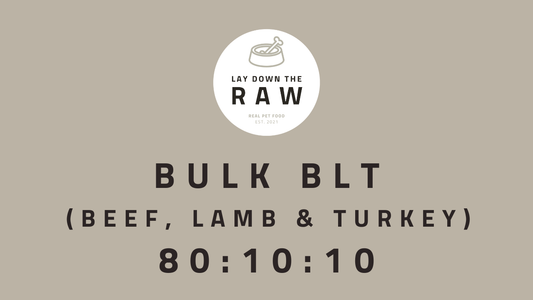 LDTR - BLT (Beef, Lamb, Turkey) 80:10:10 Mince BULK DEAL 13kg