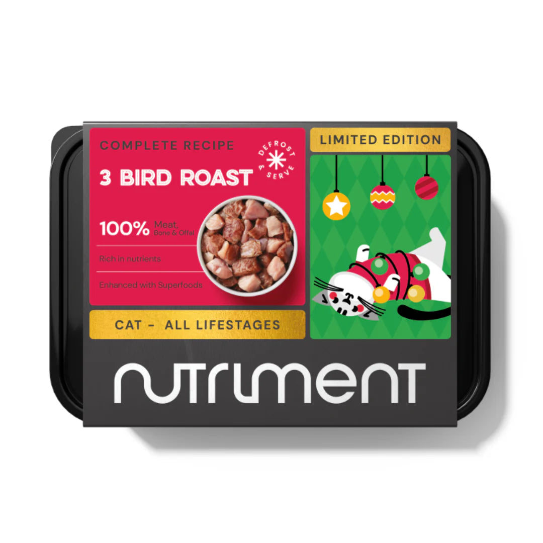 Nutriment - Complete Christmas 3 Bird Roast Complete Mince for Cats 500g