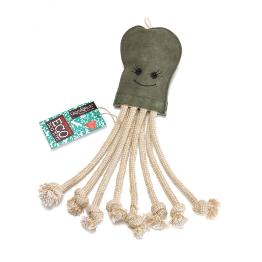 Olive the Octopus - Green & Wilds Eco Dog Toy