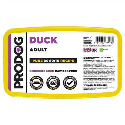 Prodog - 80:10:10 Duck with Offal 1kg