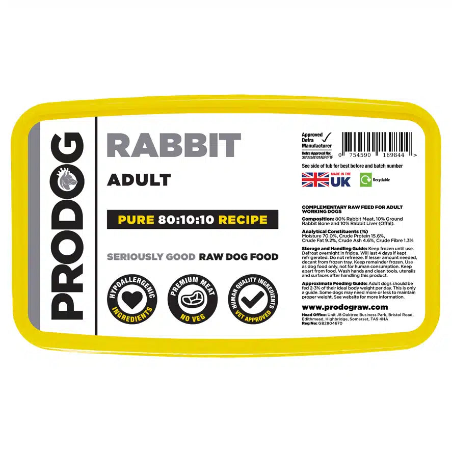 Prodog - 80:10:10 Rabbit with Offal 1kg