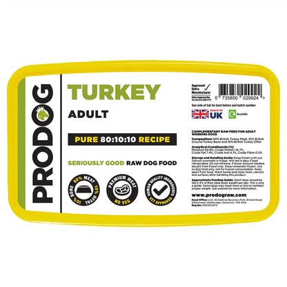 Prodog - 80:10:10 Turkey with Offal 1kg