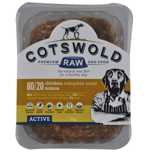 Cotswold Raw - Active 80/20 Chicken Complete Mince 1kg