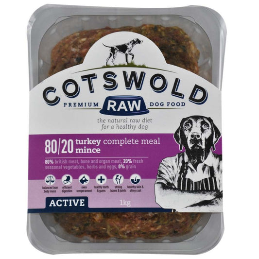 Cotswold Raw - Active 80/20 Turkey Complete Mince 1kg