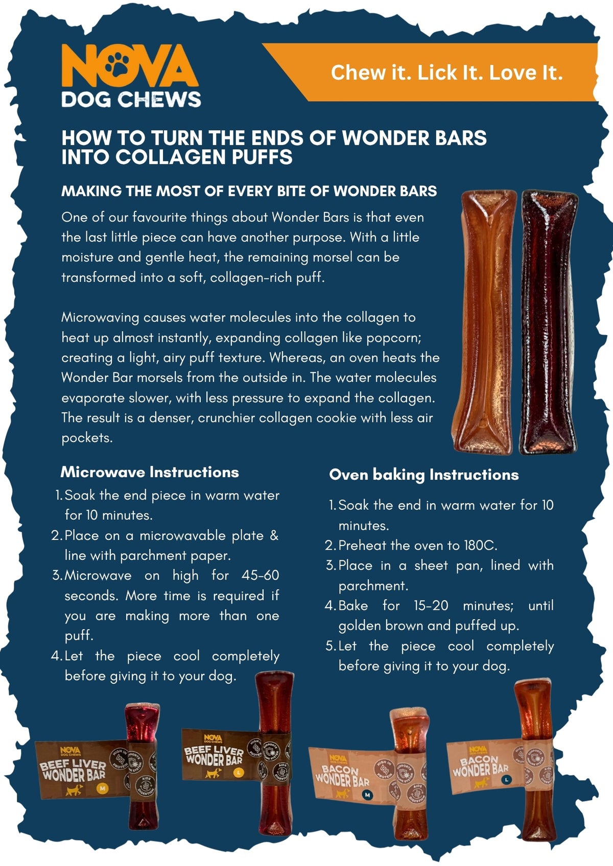 Wonder Bar - Collagen Chew (Beef Liver & Bacon)