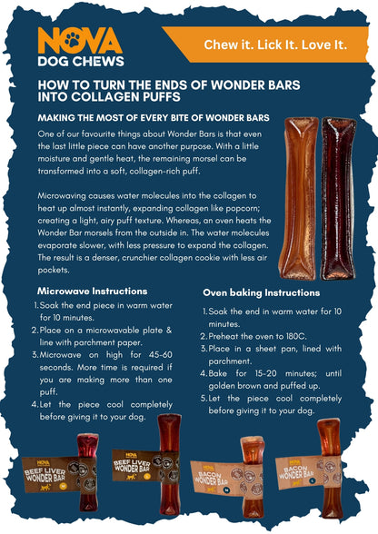 Wonder Bar - Collagen Chew (Beef Liver & Bacon)
