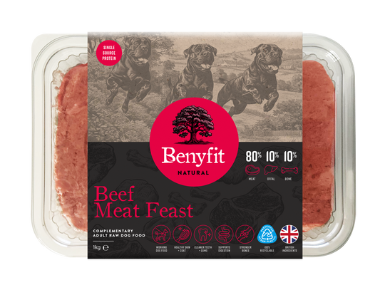 Benyfit Natural - Beef Meat Feast 80:10:10 1kg