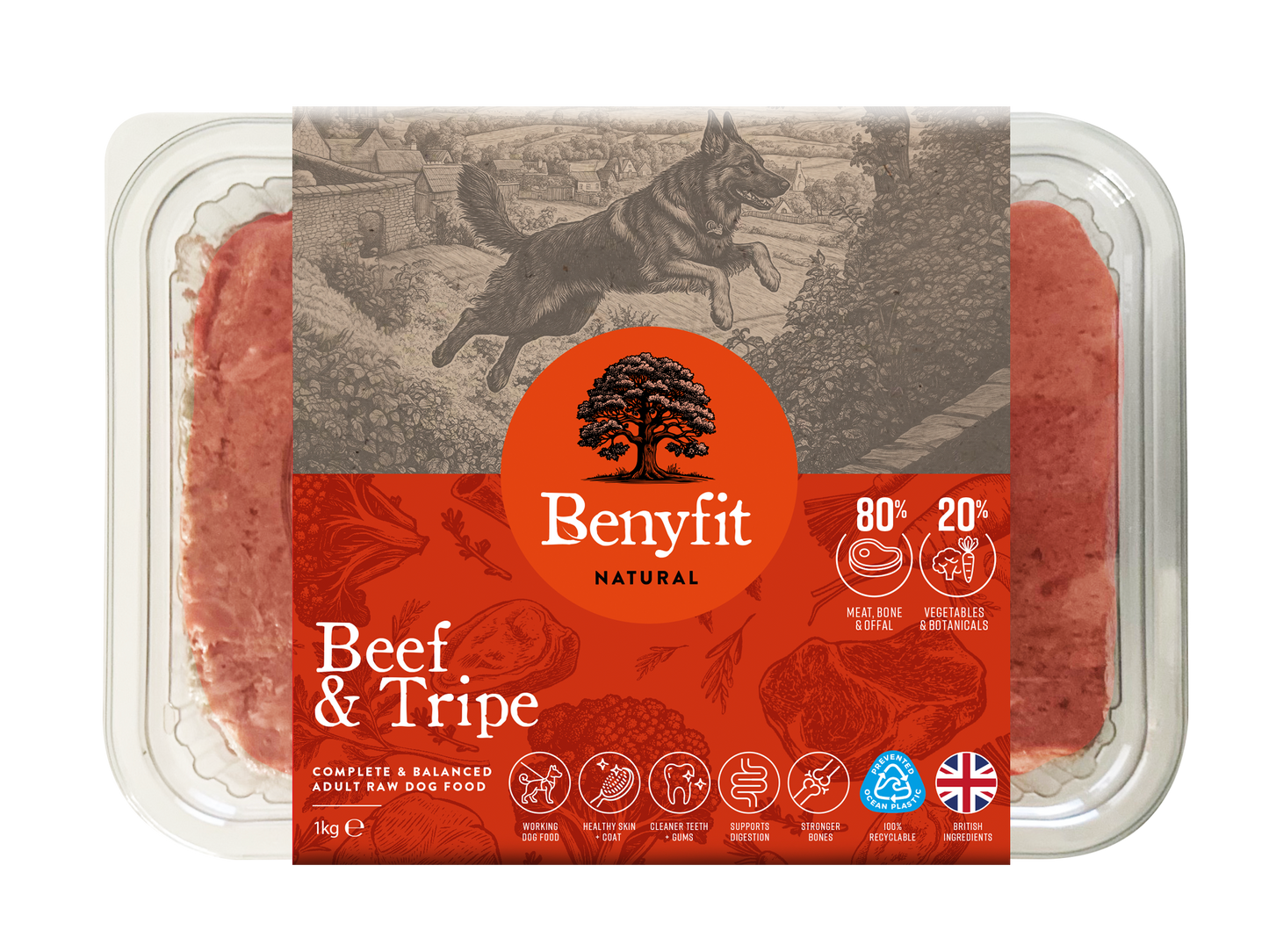 Benyfit Natural - Beef & Tripe Complete 1kg