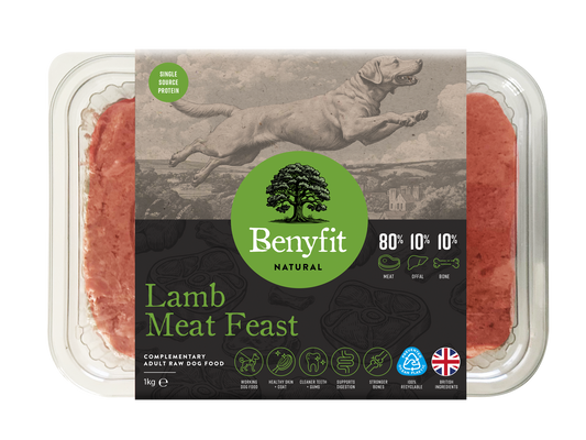 Benyfit Natural - Lamb Meat Feast 80:10:10 1kg