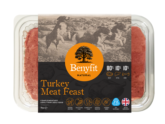 Benyfit Natural - Turkey Meat Feast 80:10:10 1kg