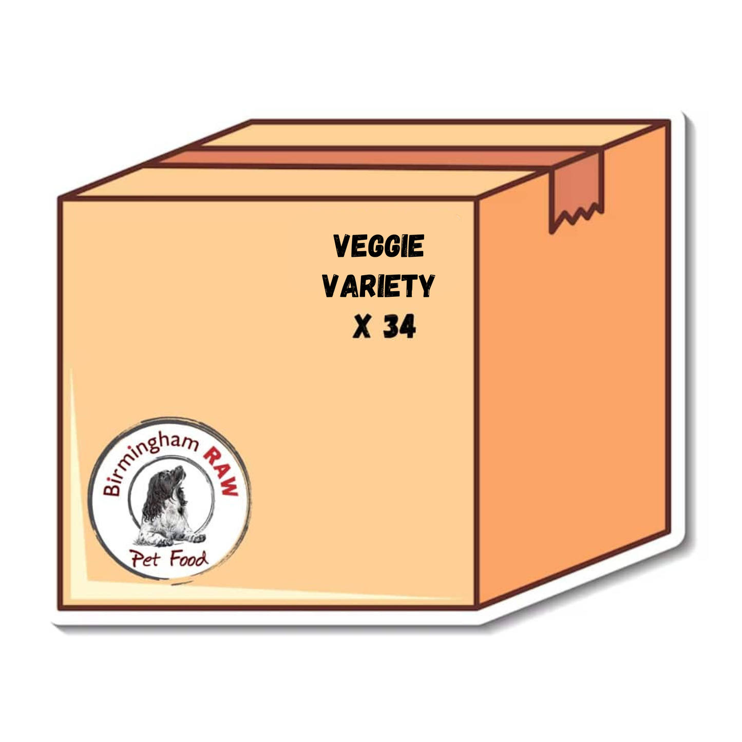 Birmingham Raw - Veggie Variety Minces (Box of 34)