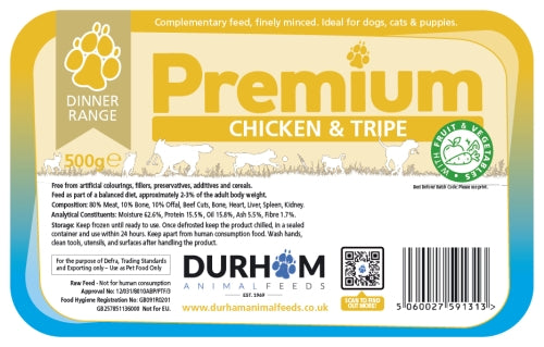 DAF Dinner - Chicken & Tripe with Fruit & Veg 500g