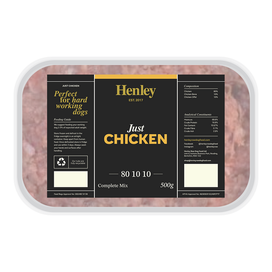 Henley Raw - Just Chicken 80:10:10 500g