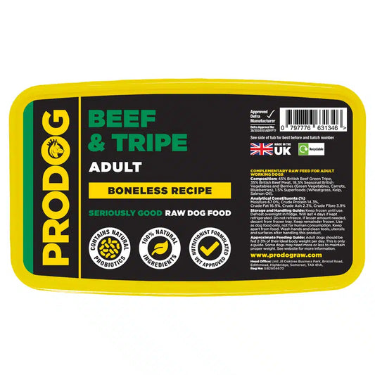 Prodog - Complete Beef with Green Tripe (Boneless) 1kg