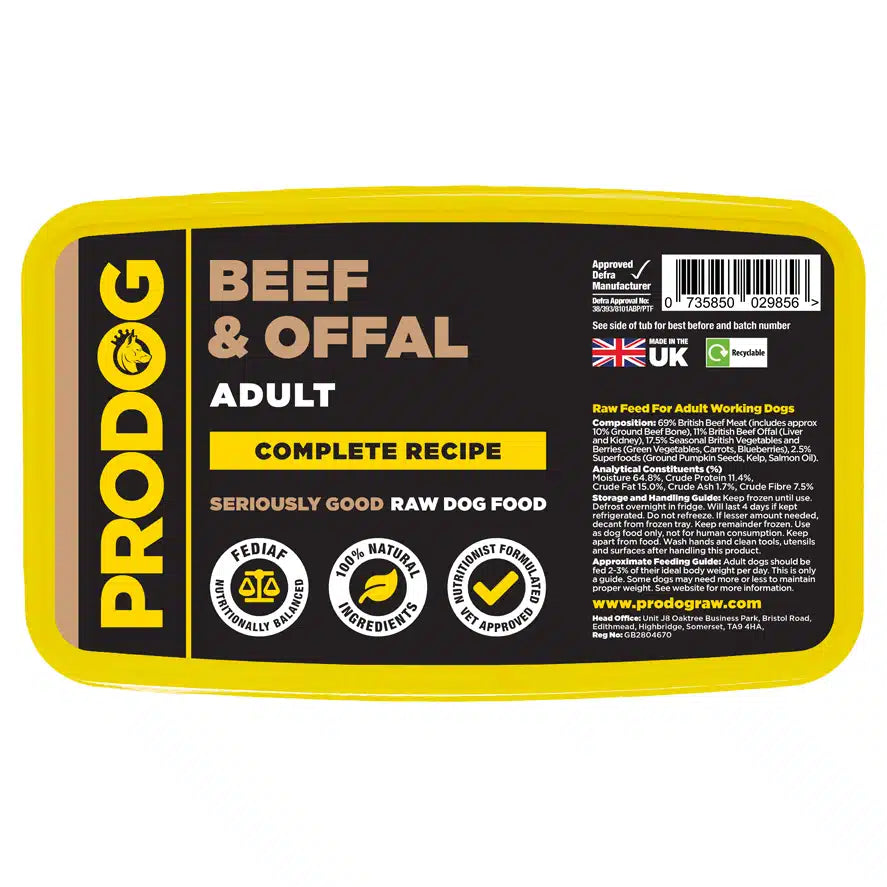 Prodog - Complete Beef with Offal 1kg