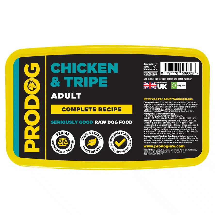 Prodog - Complete Chicken with Green Tripe 1kg