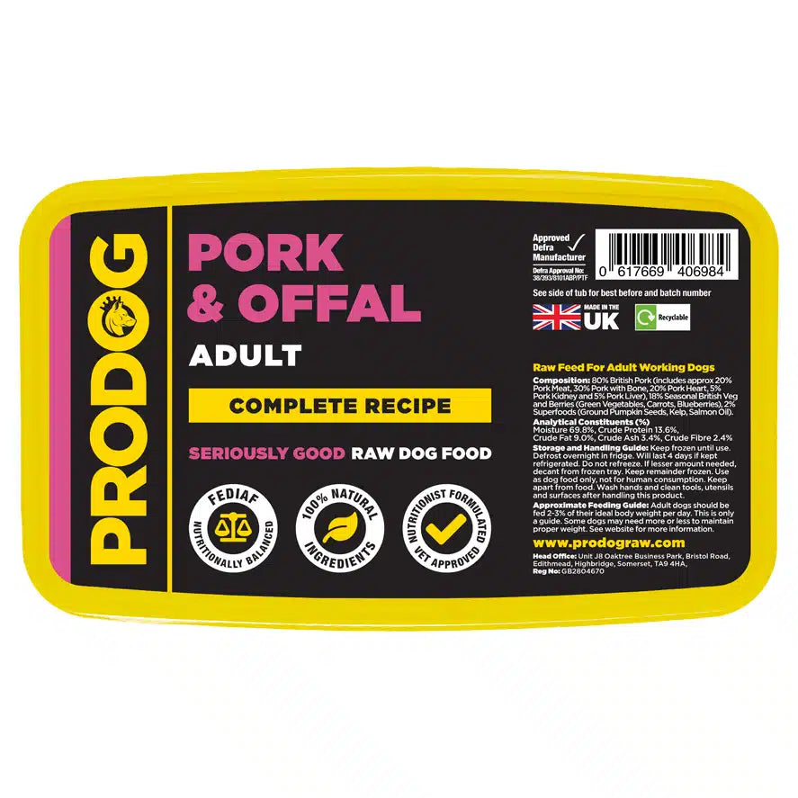 Prodog - Complete Pork with Offal 1kg