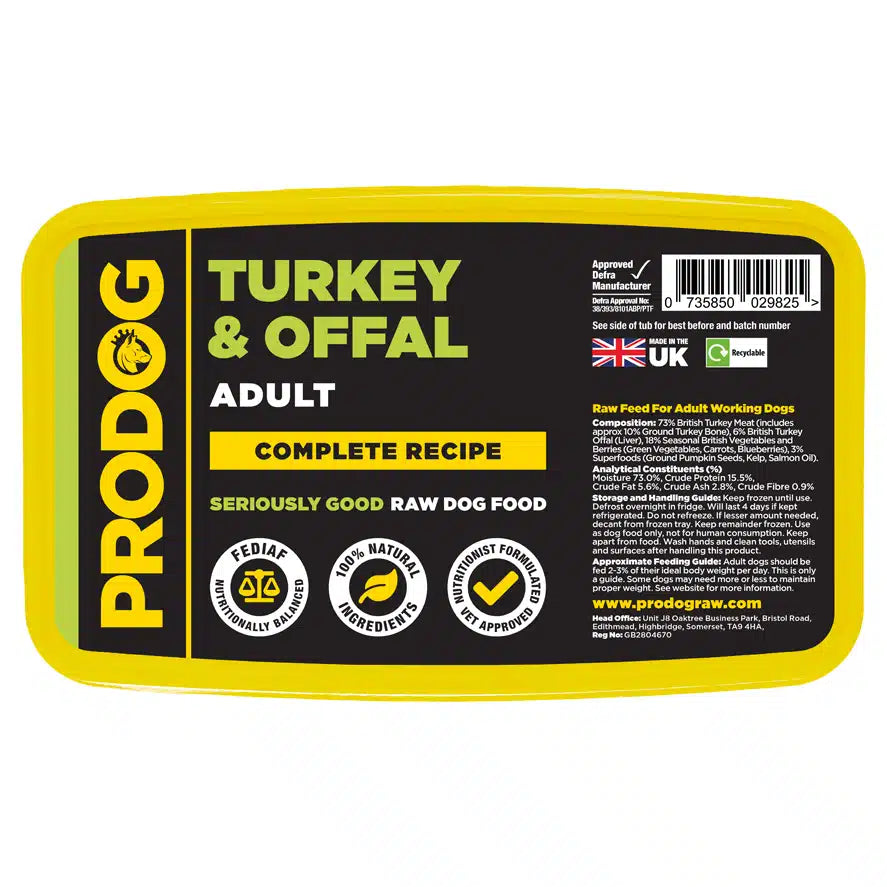 Prodog - Complete Turkey with Offal 1kg