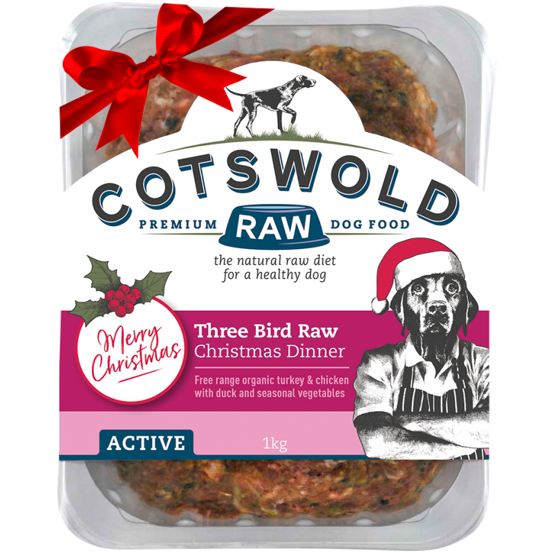 Cotswold Raw - Active 80/20 Three Bird Raw Christmas Dinner Complete Mince 500g