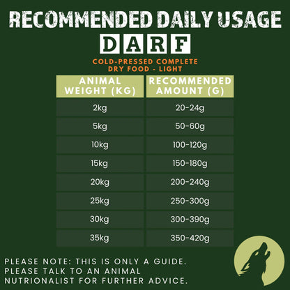 DARF - Light Complete Cold Pressed Dry Dog Food 4kg